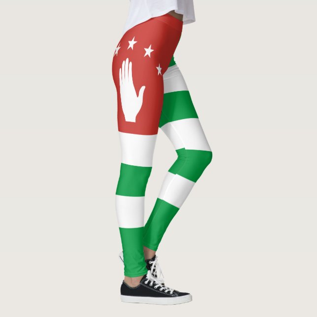 Patriotic Abkhazia Flag Leggings (Right)