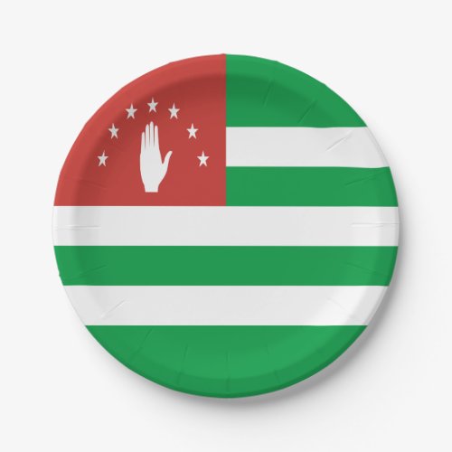 Patriotic Abkhazia Flag Paper Plates
