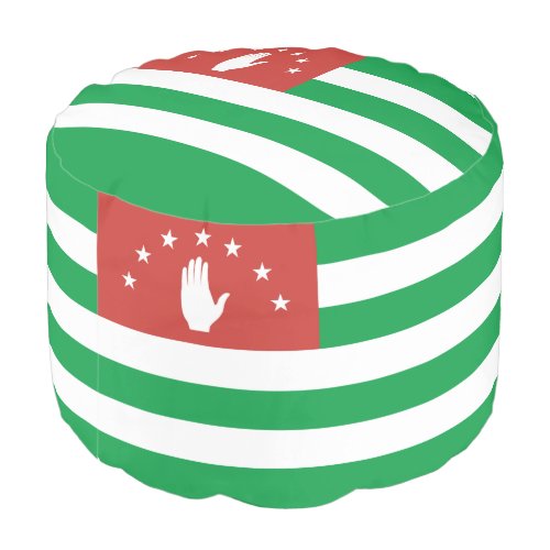 Patriotic Abkhazia Flag Pouf