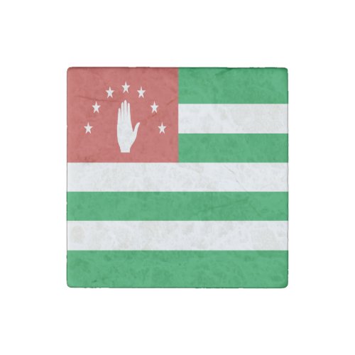 Patriotic Abkhazia Flag Stone Magnet