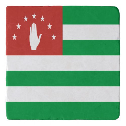 Patriotic Abkhazia Flag Trivet