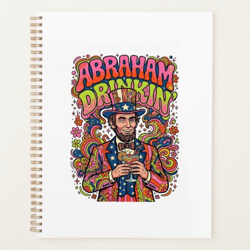 Patriotic Abraham Drinkin Retro Planner