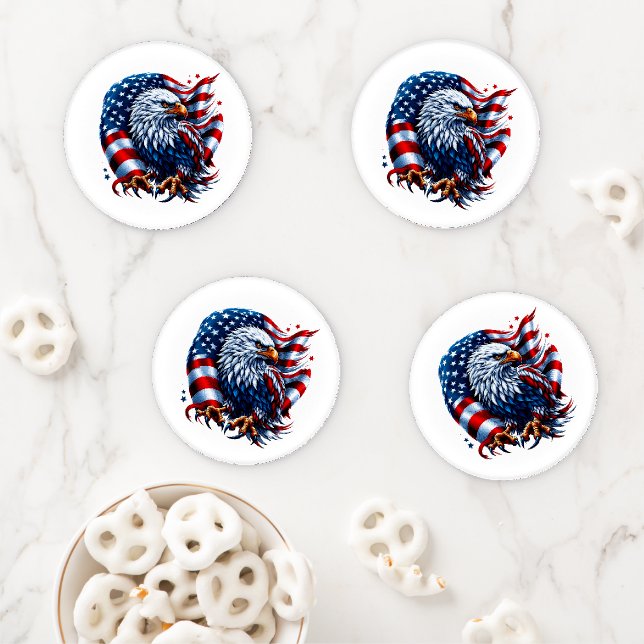 Patriotic Acrylic Coaster Set (In Situ)