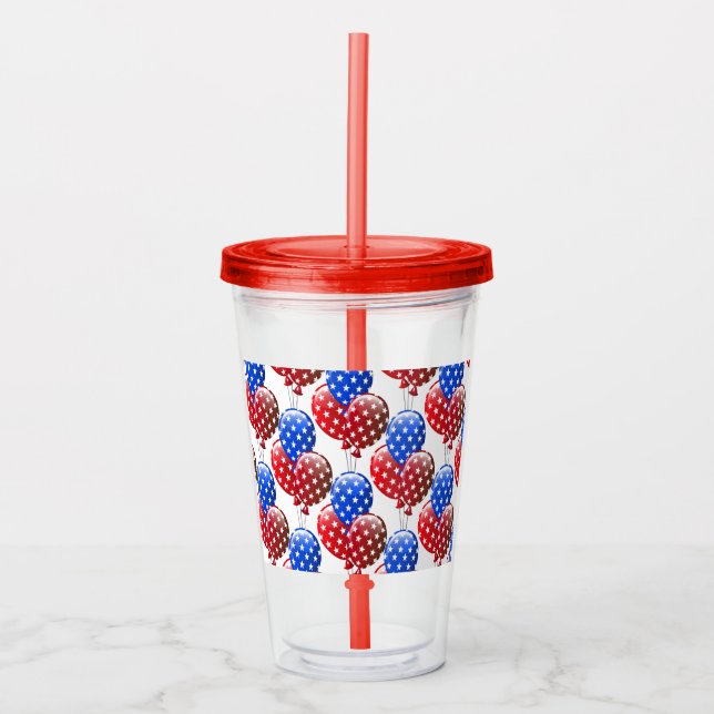 Patriotic Acrylic Tumbler  (Front)