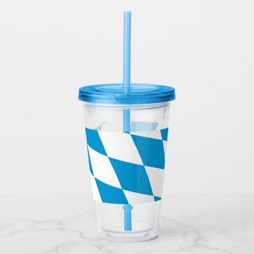 Patriotic Acrylic Tumbler with flag of Bavaria