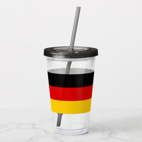 Patriotic Acrylic Tumbler with flag of Germany