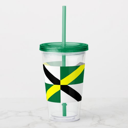 Patriotic Acrylic Tumbler with flag of Monterey