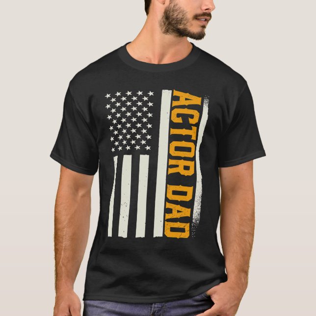 Patriotic Acting Actress Theater Rehearsal Actor D T-Shirt (Front)