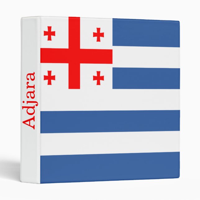 Patriotic Adjara Flag 3 Ring Binder (Front/Spine)