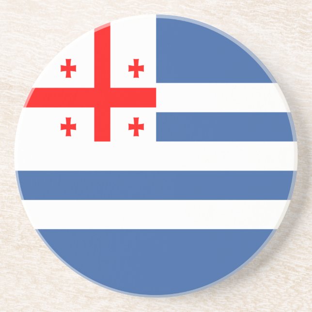Patriotic Adjara Flag Coaster (Front)