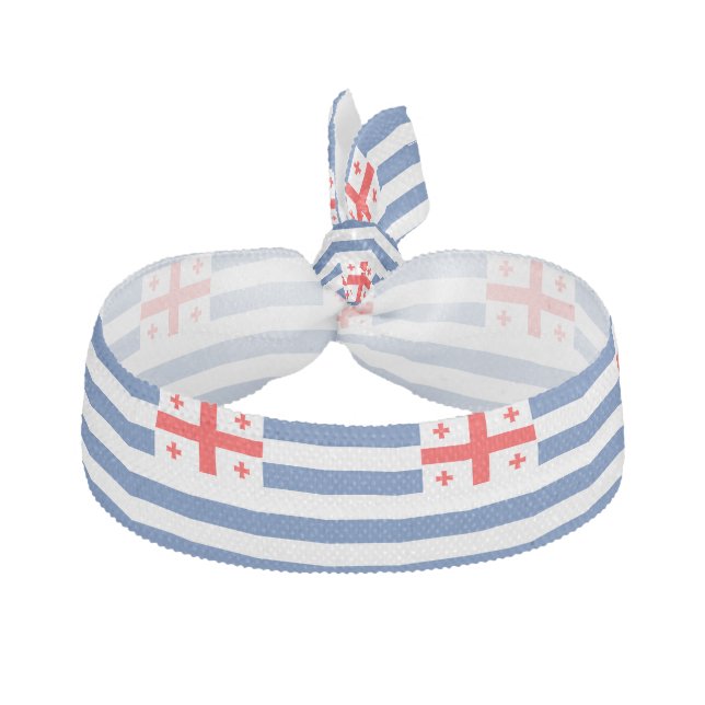 Patriotic Adjara Flag Elastic Hair Tie (Front)