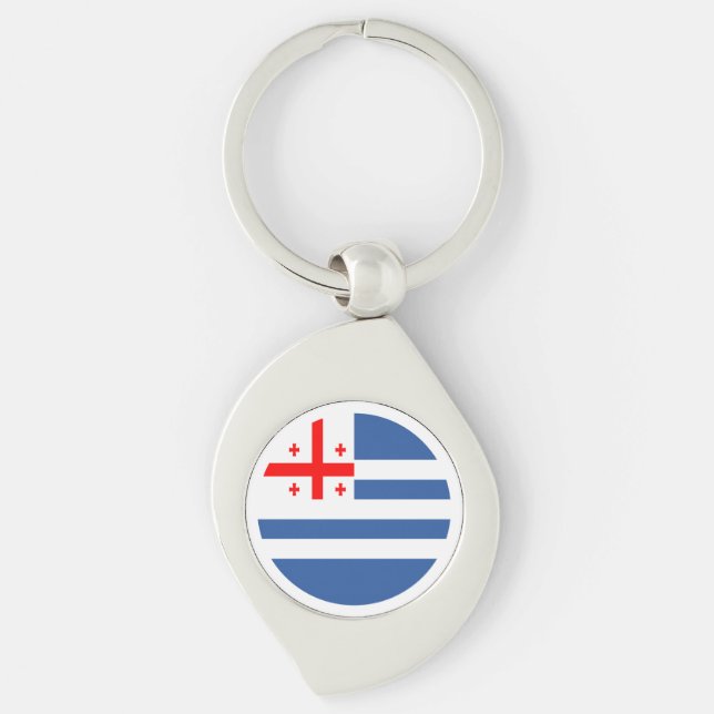 Patriotic Adjara Flag Keychain (Front)