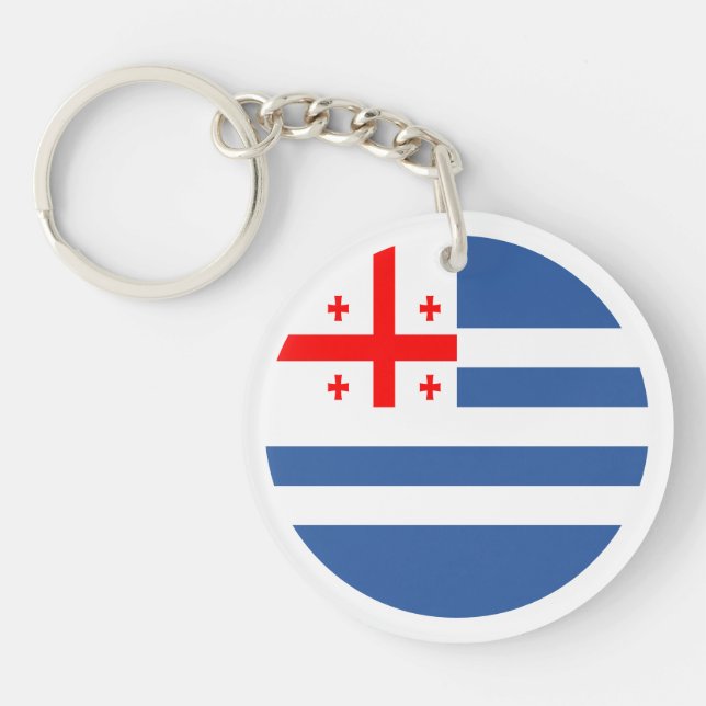 Patriotic Adjara Flag Keychain (Front)