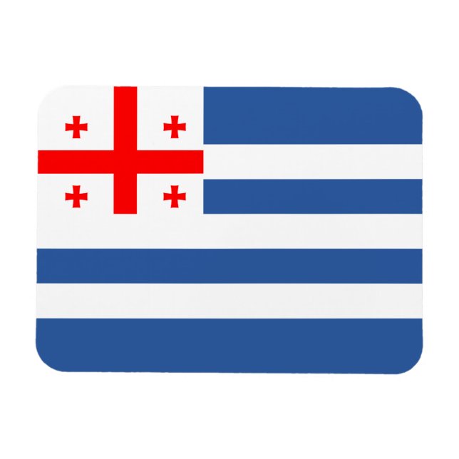 Patriotic Adjara Flag Magnet (Horizontal)