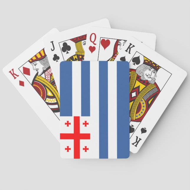 Patriotic Adjara Flag Poker Cards (Back)