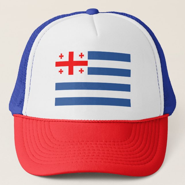 Patriotic Adjara Flag Trucker Hat (Front)