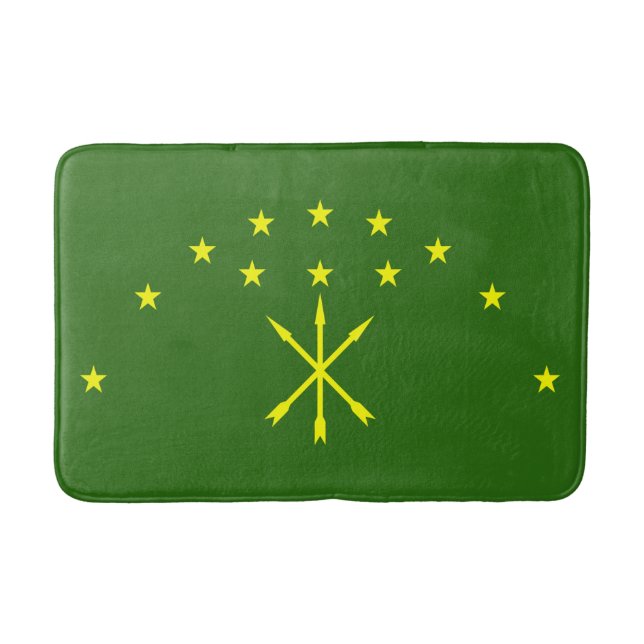 Patriotic Adygea Flag Bath Mat (Front)
