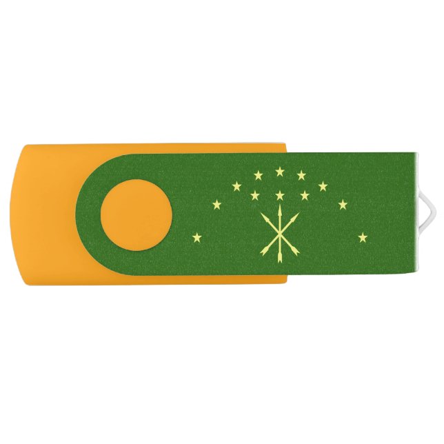 Patriotic Adygea Flag Flash Drive (Front)