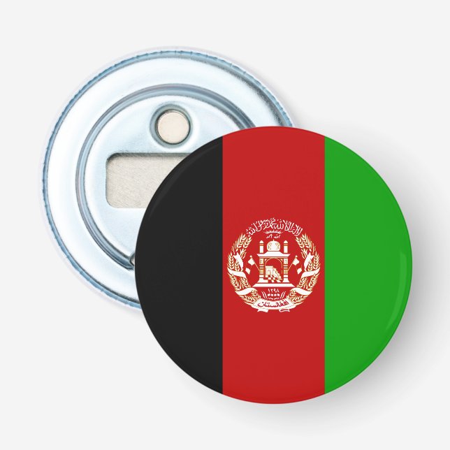 Patriotic Afghanistan Flag Bottle Opener (Front)