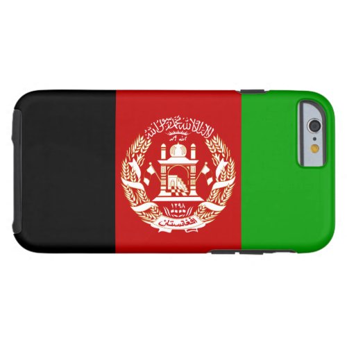 Patriotic Afghanistan Flag Tough iPhone 6 Case