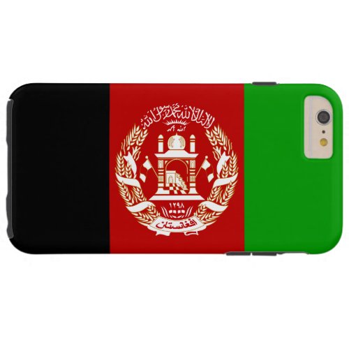 Patriotic Afghanistan Flag Tough iPhone 6 Plus Case