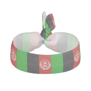 Patriotic Afghanistan Flag Elastic Hair Tie