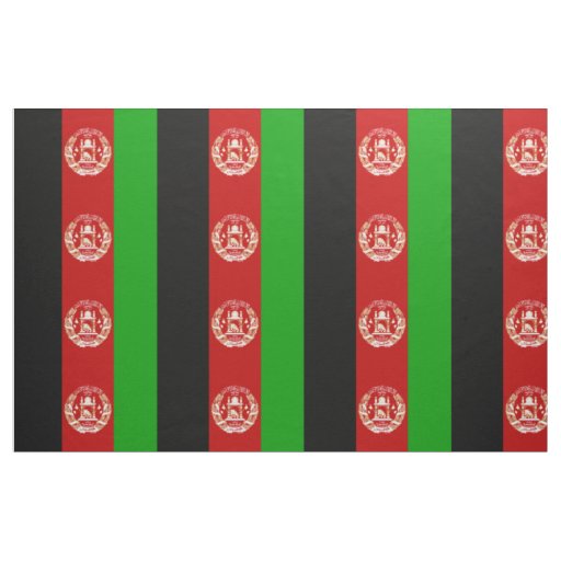 Patriotic Afghanistan Flag Fabric
