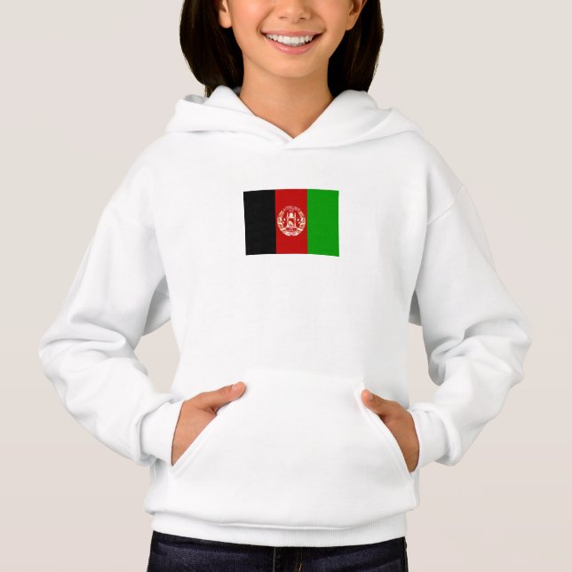 Patriotic Afghanistan Flag Hoodie (Front)
