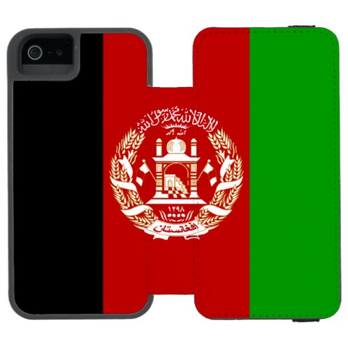 Patriotic Afghanistan Flag Wallet Case For iPhone SE55s