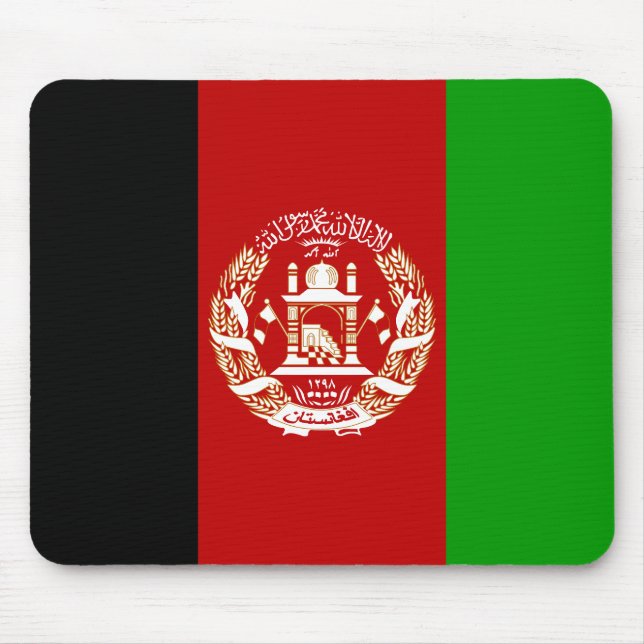 Patriotic Afghanistan Flag Mouse Pad (Front)