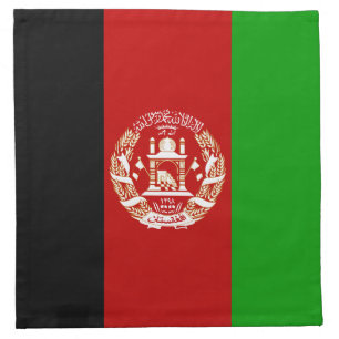 Patriotic Afghanistan Flag Napkin