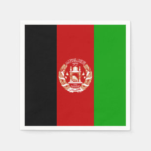 Patriotic Afghanistan Flag Paper Napkins