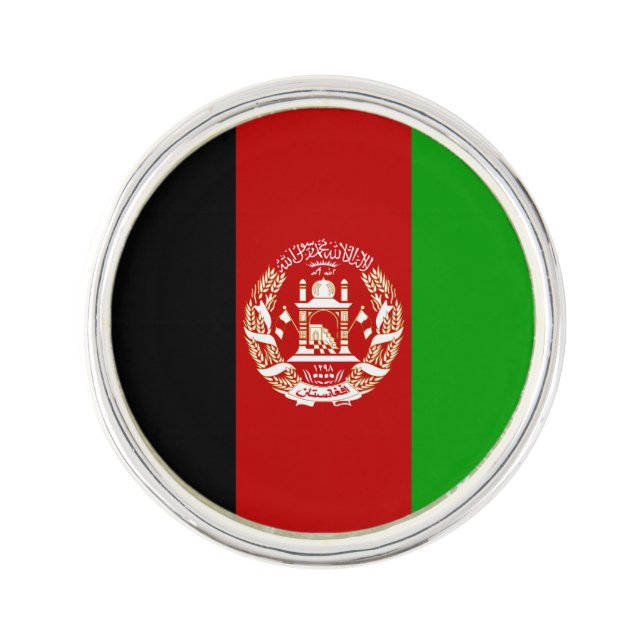 Patriotic Afghanistan Flag Pin (Front)