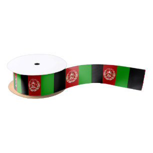Patriotic Afghanistan Flag Satin Ribbon