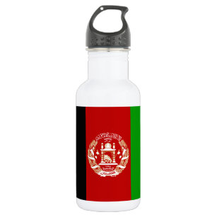 Patriotic Afghanistan Flag Stainless Steel Water Bottle