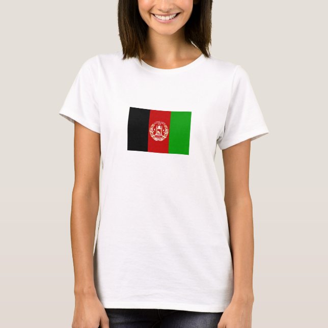 Patriotic Afghanistan Flag T-Shirt (Front)