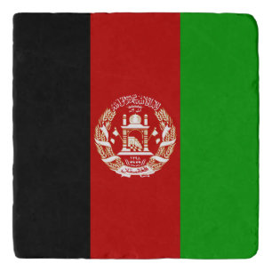 Patriotic Afghanistan Flag Trivet