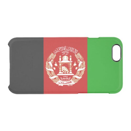 Patriotic Afghanistan Flag Clear iPhone 66S Case