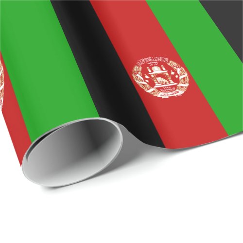 Patriotic Afghanistan Flag Wrapping Paper