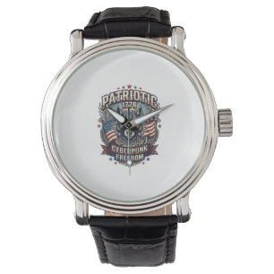 Patriotic Ai Freedom Wolf Cyberpunk Future Freedom Watch