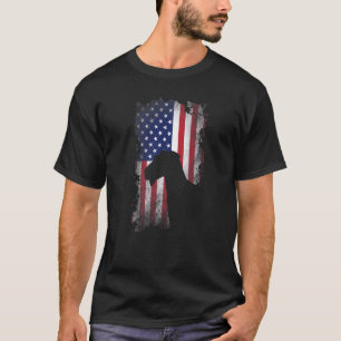 Patriotic Airedale Terrier American Flag Cool Dog T-Shirt