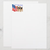 Patriotic Airedale Terriers (Front/Back)