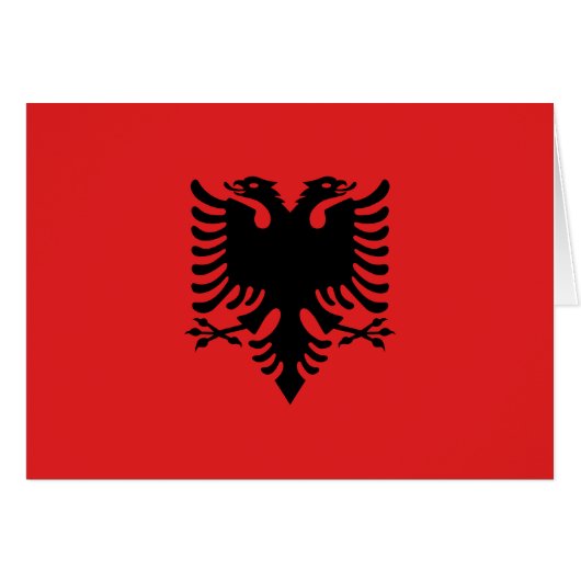 Patriotic Albanian Flag (Front Horizontal)