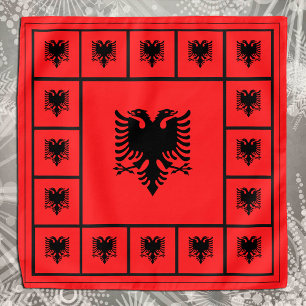 Patriotic Albanian Flag Bandana, sports Albania Bandana