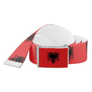 Patriotic Albanian Flag Belt