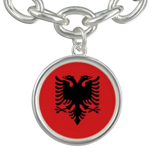 Patriotic Albanian Flag Bracelet