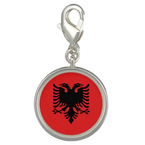 Patriotic Albanian Flag Charm
