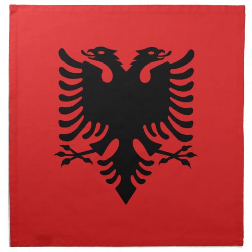 Patriotic Albanian Flag Cloth Napkin