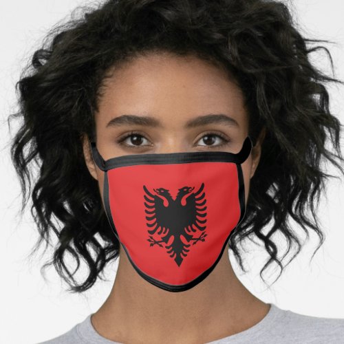 Patriotic Albanian Flag Face Mask