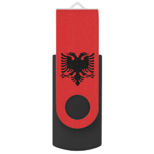 Patriotic Albanian Flag Flash Drive